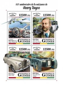 Guinea - 2018 Henry Royce Anniversary 4 Stamp Sheet 12850-3 GU18105a - Picture 1 of 1