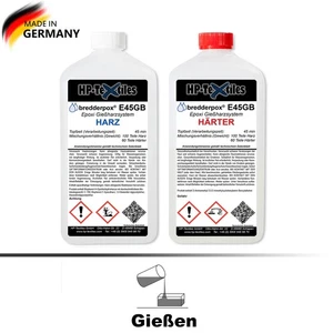 Epoxidharz HP-E45GB transparentes Gießharz restflexibel Harz + Härter Epoxy EP - Bild 1 von 5