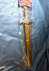Sword with Scabbard Sheath, Toy Plastic Sturdy, Costume, Play, Rare Style, Nice. - Picture 1 of 7