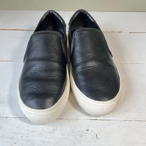UGG Cas Damen 8 schwarze Lederschuhe Turnschuhe Freizeit Slipper bequem adrett - Bild 1 von 9