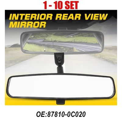 87810-0C020 1-10X Interior Rearview Rear View Mirror for Toyota Tundra 2003-2009 - Image 1 of 4