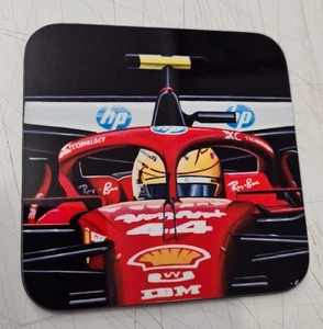 Lewis Hamilton Ferrari F1 Coffee drink coaster , Art - Picture 1 of 1