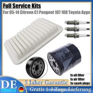 INSPEKTIONSPAKET SET FÜR TOYOTA AYGO PEUGEOT 107 CITROEN C1 1.0 BJ 2005-2014· - Bild 1 von 22