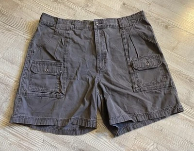 Pantalones Cortos Carga Cabelas Para Hombre 40 Gris Bolsillos Algodón Exterior Foto 1 de 4