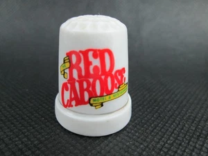 Vintage Collectible Souvenir Thimble Porcelain Red Caboose Lancaster, PA - Picture 1 of 4