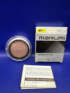 NOS Marumi 49 mm CC F-DL Fluorescent Japan Made Screw-In Type Lens Filter Brown - Picture 1 of 9