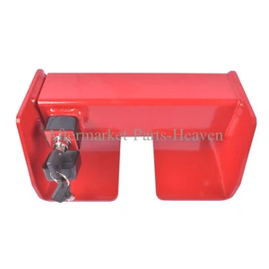 Heavy Duty Cargo Door Lock for Semi Trucks Containers Keyed Security Lock Red - Picture 1 of 11
