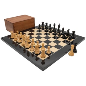 Luxury Staunton Competition Chess Set with case - Picture 1 of 10