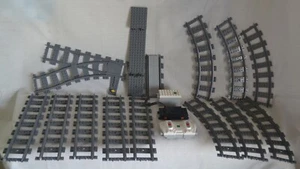 Lego Train 36 pieces battery pack and train tracks-free shipping! - Picture 1 of 23