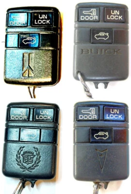 OEM 1991 1992 1993 CADILLAC DEVILLE KEYLESS REMOTE FOB CAR KEY KEYFOB ABO0103T - Image 1 of 4