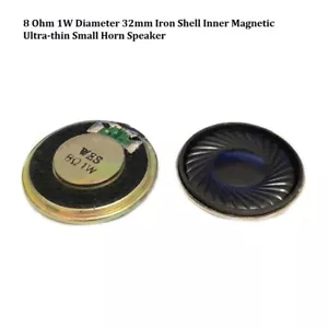 8 Ohm 1W Diameter 32mm Iron Shell Inner Magnetic Ultra-thin Small Horn Speaker - Picture 1 of 5