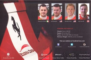 2014 Scuderia Corsa Ferrari 458 Italia GTD Petit Le Mans IMSA TUSC postcard - Picture 1 of 2