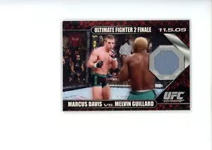 2009 Topps UFC Ronda 1 Marcus Davis vs Melvin Guillard #DM-DG Estera de Lucha Reliquia A - Imagen 1 de 2
