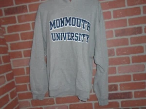 FELPA CON CAPPUCCIO UOMO MONMOUTH UNIVERSITY TAGLIA XL - Foto 1 di 2