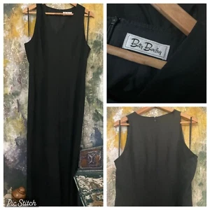 WOMENS DRESS BLACK VINTAGE PENCIL PIN UP UNIQUE LONDON DESIGNER WORN ON FILM - Picture 1 of 5