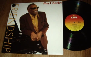RAY CHARLES *OZ 1st Press 12" LP ' FRIENDSHIP ' 1984 EXC - Picture 1 of 2