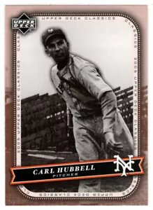 Carl Hubbell - New York Giants - 2005 UD Classics Baseball # 18 MT - Picture 1 of 1