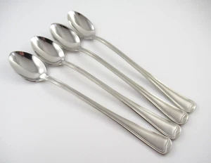 Gorham MONET FROSTED 4 Iced Tea Spoons 18/8 Stainless Flatware - Picture 1 of 5