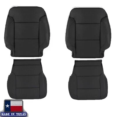 2015 2016 2017 2018 19 For GMC Yukon XL SLT Synthetic LEATHER Seat Covers Black - Image 1 of 4
