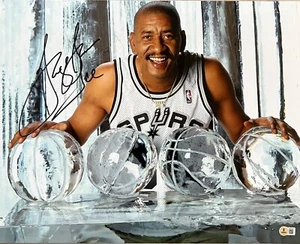 Foto Beckett 16x20 firmada autografiada por George Gervin ICE MAN SAN ANTONIO SPURS - Imagen 1 de 4
