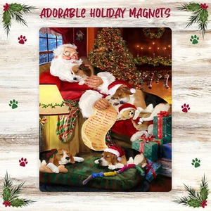 Beagle Hund großer Magnet für Kühlschrank und Geschirrspüler Weihnachten Neu mit Etikett - Bild 1 von 5
