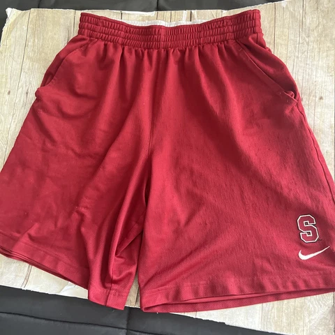 Vintage Nike Team Stanford Cardinal NCAA Gym Shorts Sz Medium Embroidered Cover