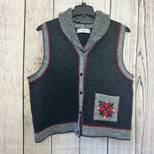 Vintage Women’s Maria Christina wool Ugly Christmas sweater Vest XL