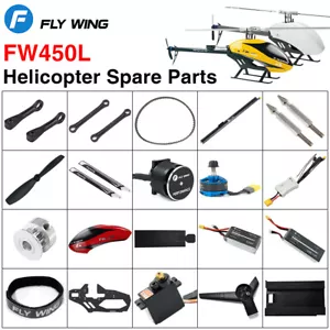 Flywing FW450L RC Hubschrauber Teile Akku Motor ESC Servo Hauptwelle Getriebe Rotor - Bild 1 von 53