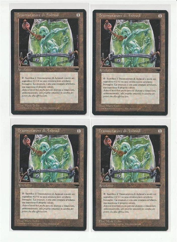 Ashnod's Transmogrant  X4 Antiquities X4  Mint-  UnPlayed  Italian  MTG - Image 1 of 1
