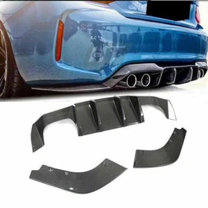 Real Carbon Fiber V Style Rear Bumper Diffuser Lip For BMW F87 M2 Coupe 16-20 19 - Imagen 1 de 8