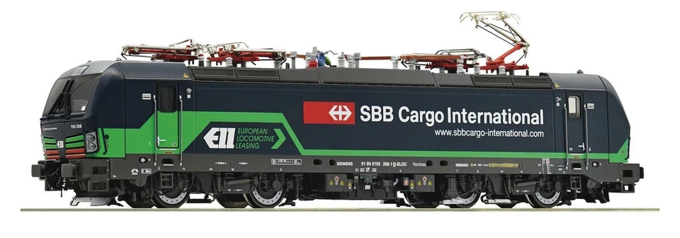 Roco 71954 193 258-1 Ell / SBB Cargo International,Livery Black,Headbands Green - Image 1 of 1