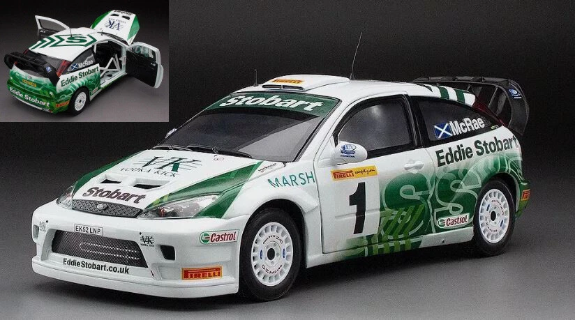 SunStar FORD FOCUS WRC N.1 PIRELLI INTERNATIONAL RALLY 2005 COLIN MC RAE 1:18 - Immagine 1 di 1