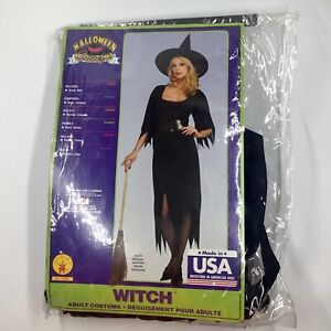 Rubies Witch Costume Dress Belt & Hat Halloween Adult Standard To SZ 12