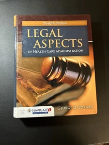 LEGAL ASPECTS of Health Care Administration Twelfth Edition Pozgar 2016 Access - Picture 1 of 1