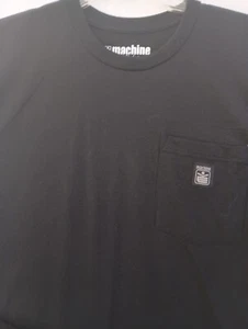 Machine Custom Co. Black Pullover Crew Neck Long Sleeve Shirt Right Pocket NWT - Picture 1 of 13