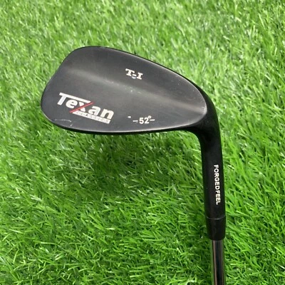 Texan Classics T-I Gunmetal Gap Wedge 52° Wedge Flex Steel Shaft RH 4971 - Image 1 of 4