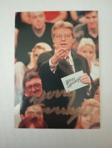 Jerry Springer signed 1998 Comic Images Promo Show  Rookie Card P2 
