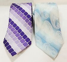 City of london mens neck ties woven executive set of 2