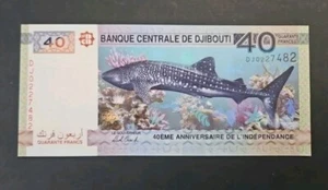 2017 DJIBOUTI P.46 40 Francs Commemorative Bank Note Unc - Picture 1 of 2