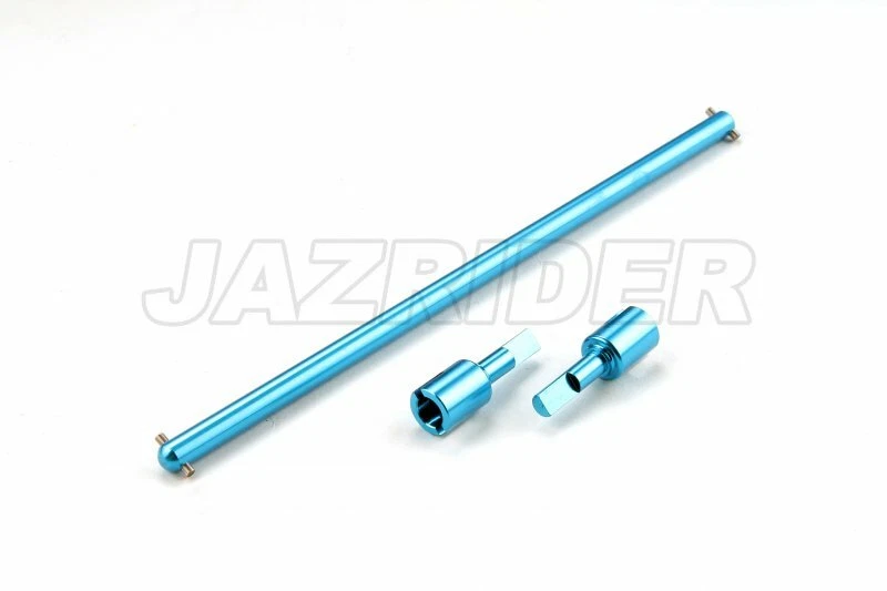 Albero di trasmissione principale Jazrider in alluminio con set di giunti (LB) per Tamiya TA01/DF01/Manta Ray - Immagine 1 di 1