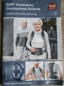 Bort Generation Osteoporose Orthese Gr. S Grau Blau BWS- und LWS-Bereich Wie Neu - Bild 1 von 4