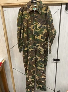 Vintage Game Winner Camouflage Coveralls Men's Large Jumpsuit Military Camo - Picture 1 of 10