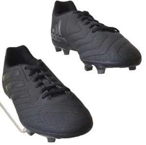ADIDAS KIDS Goletto VII FG Jr Football Boots Shoes Black EF7249 Size UK 4 NEW - Picture 1 of 10