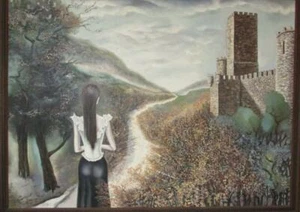 ALVARO GUILLOT ORIGINAL LARGE OIL PAINTING SURREALISM DALI PICASSO - Picture 1 of 1