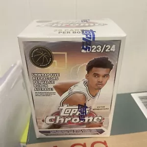 2023-24 Topps Chrome NBA Basketball Factory Sealed Value Blaster Box. - Bild 1 von 1