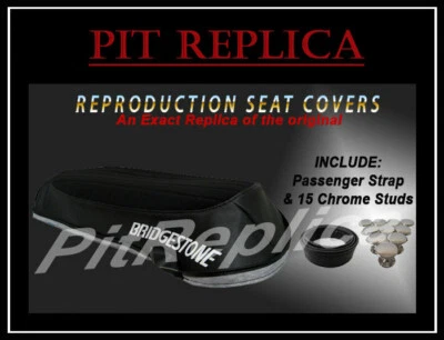 NUEVO BRIDGESTONE 350 GTR GTO 1969 1970 1971 *CUBIERTA DE ASIENTO DE GAMUZA PRENSADA TÉRMICAMENTE *5ACLL Foto 1 de 4