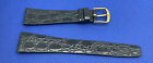 Ladies Blue Genuine Leather Watch Strap. Yellow  Buckle 20 mm # 394 NOS PS
