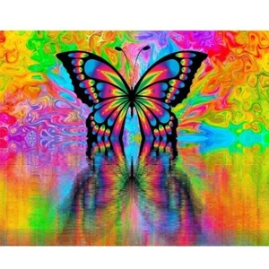 Psychedelic Butterfly DIY Full Round Drill 30x40cm Diamond Painting - Picture 1 of 3