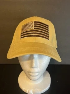 Mütze Mops hellbraun USA Flagge verstellbar - Bild 1 von 7