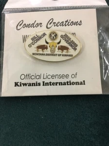 MONTANA KIWANIS PIN GOVERNOR BILL O’CONNOR NEW - Picture 1 of 4